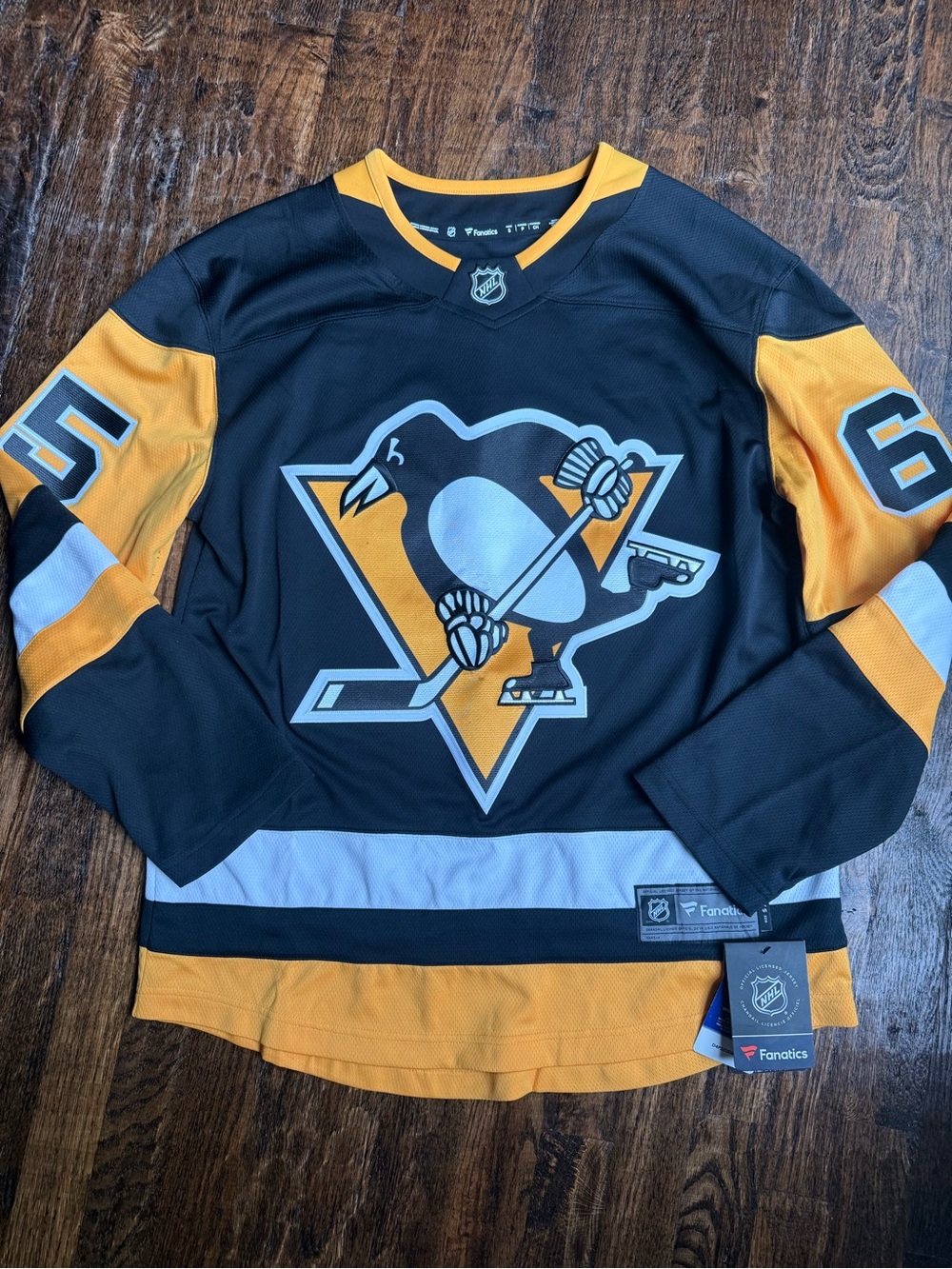NWT Fanatics Pittsburgh Penguins Erik Karlsson NHL Hockey Jersey Men’s Small